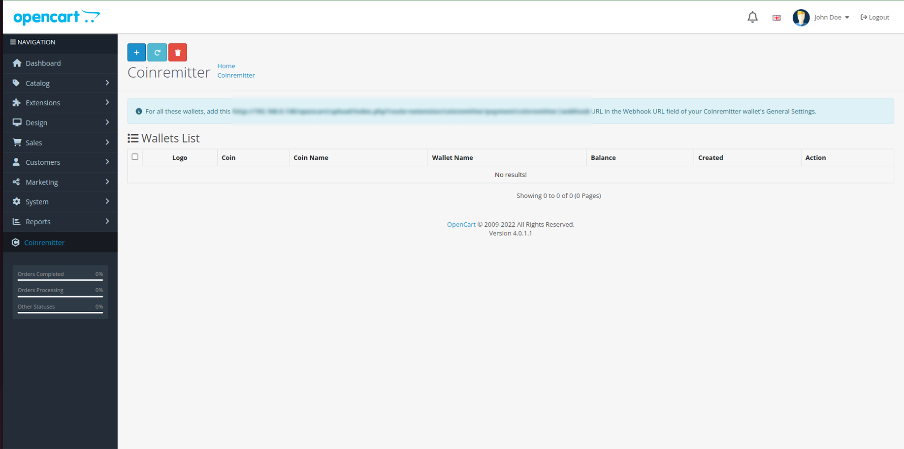 Coinremitter-Plugin-wallet-list
